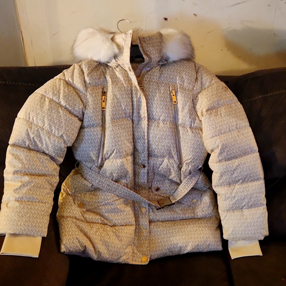 Michael Kors custom fall jacket w/ matching double pocket tote